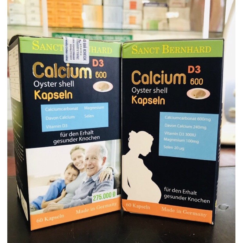 Calcium D3 kapsln-Bổ sung canxi cho bầu, người cao tuổi | BigBuy360 - bigbuy360.vn