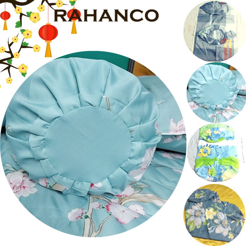 Vỏ Gối Ôm 35x100 Khóa Kéo Bít Đầu Rahanco 100%Cotton Sợi Bông Hàn Quốc Mềm Mịn Mát Sang Trọng Tiện Lợi Bền Đẹp Nhiều Màu