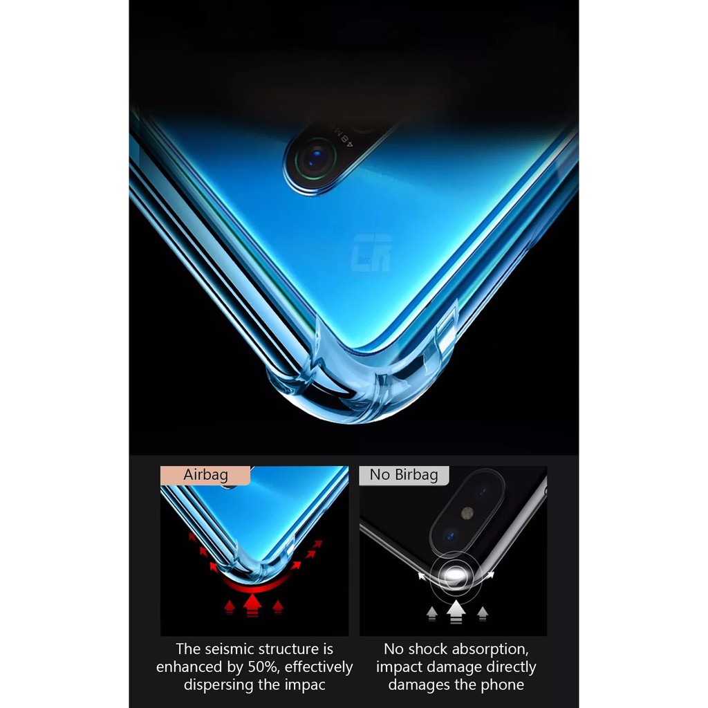 Ốp lưng Oppo Reno 2 dẻo trong suốt lồi 4 góc cao cấp chống sốc lâu ố vàng