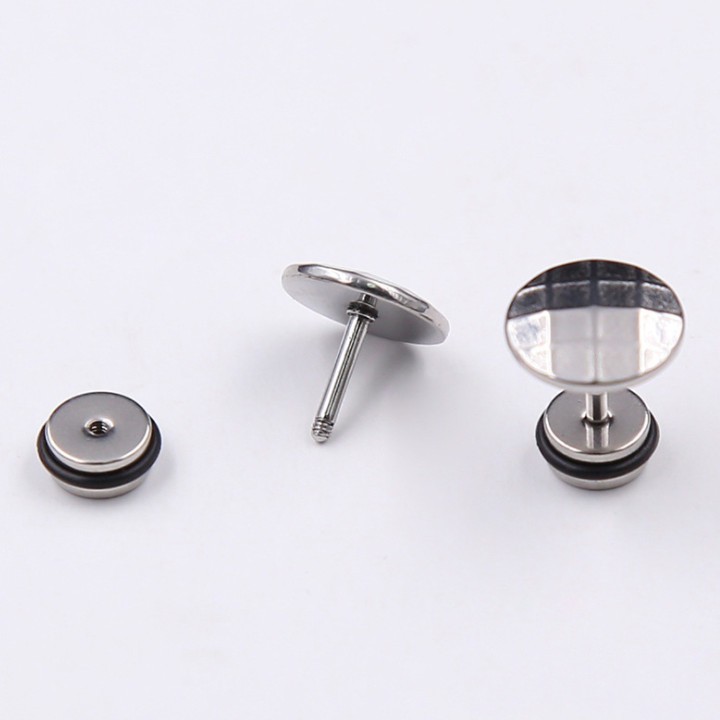 Bông Tai Nam Titan Không Đen TT 1422 - 1 cặp