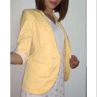 [Si] Vest/ Blazer vải mềm mịn, tay ren