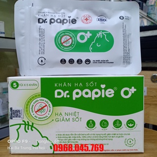 Khăn lau hạ sốt Dr.Papie 3mo+