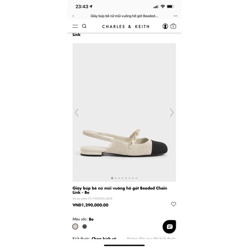 Sandal ck dáng bệt