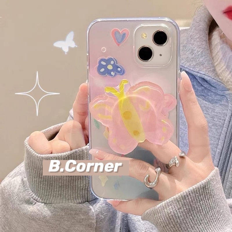 Ốp Điện Thoại Kèm Chống Lưng Hình Bướm - CAS2255