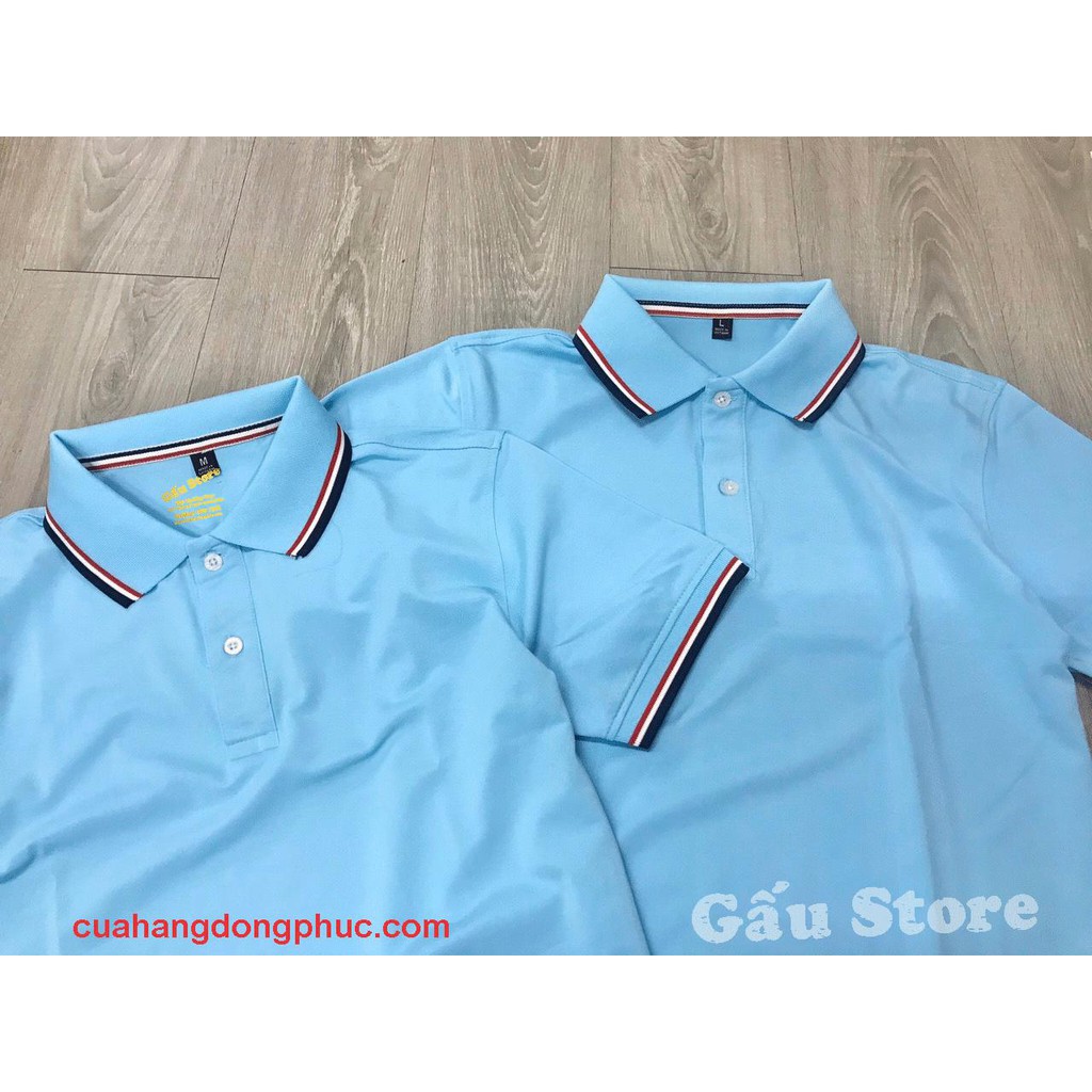 Áo thun Polo GẤU 194 Cá Sấu Viền Cổ Unisex vải cá sấu Poly co dãn 4 chiều dày dặn form gerular fit | BigBuy360 - bigbuy360.vn