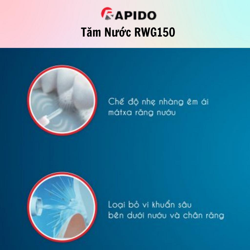 Máy Tăm nước cầm tay Rapido RWG150/RWW300 - Hàng Chính Hãng