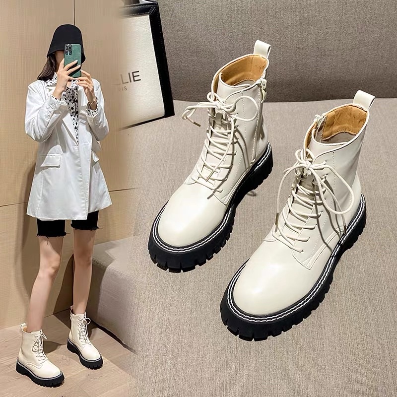 Boots Cao Cổ 5 Phân Dáng Dr Comba Da Mềm Cao Cấp