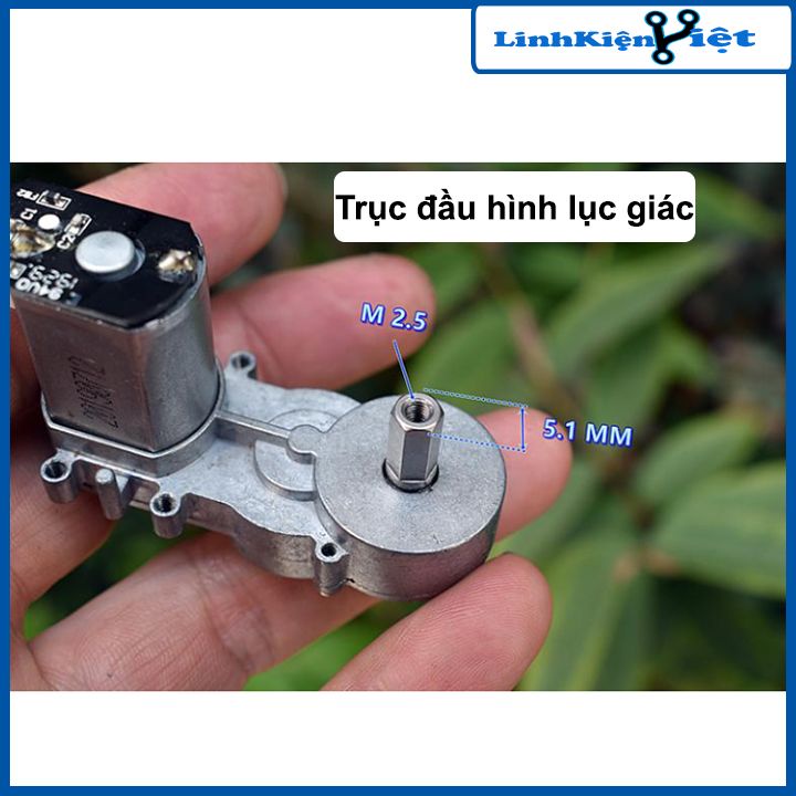 Động cơ giảm tốc 130 6-12VDC tốc độ 500-1080 Vòng/Phút
