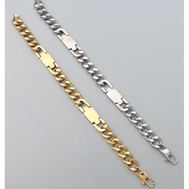 Lắc tay titan xích phối khóa bản không gỉ WB2202