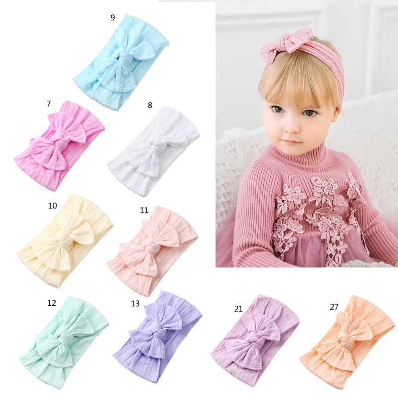 Băng Đô Nơ Co Giãn Đáng Yêu Dành Cho Bé Trai Gái