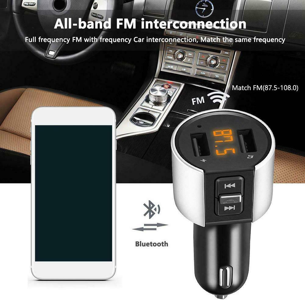 Máy Nghe Nhạc Mp3 Bluetooth Không Dây Tích Hợp Đài Fm Hỗ Trợ Sạc Nhanh Cho Xe Hơi