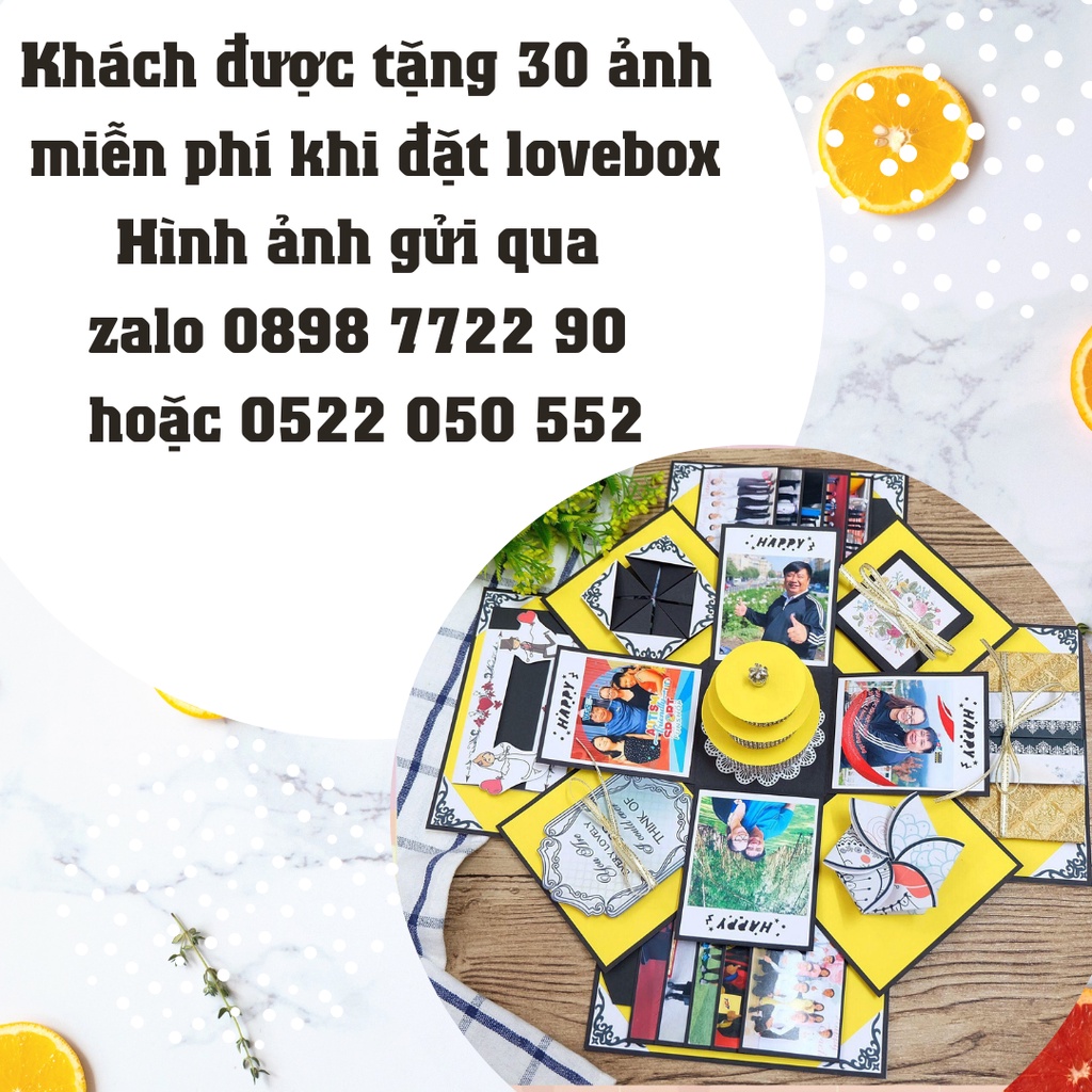 HỘP QUÀ LOVE BOX FREE IN HÌNH