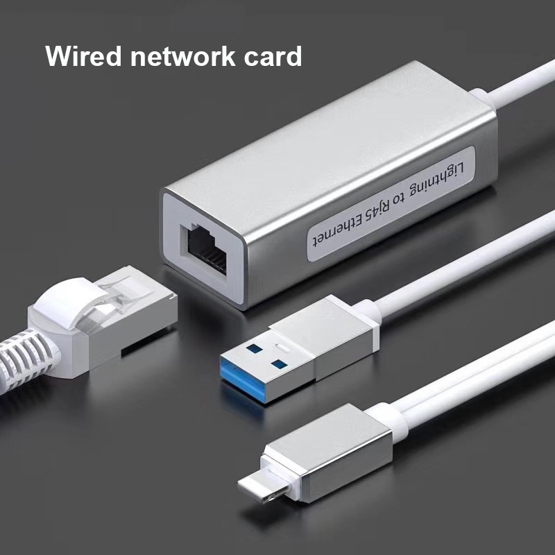 Dây Cáp Chuyển Đổi Cổng Lightning Sang Cổng Rj45 Cho Điện Thoại / Máy Tính Bảng / Ipad / Máy Tính Bảng / Máy Tính Bảng / Cổng Ethernet Dài 100m | BigBuy360 - bigbuy360.vn