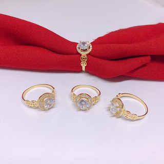 Nhẫn kim tiền mạ vàng ( sale )