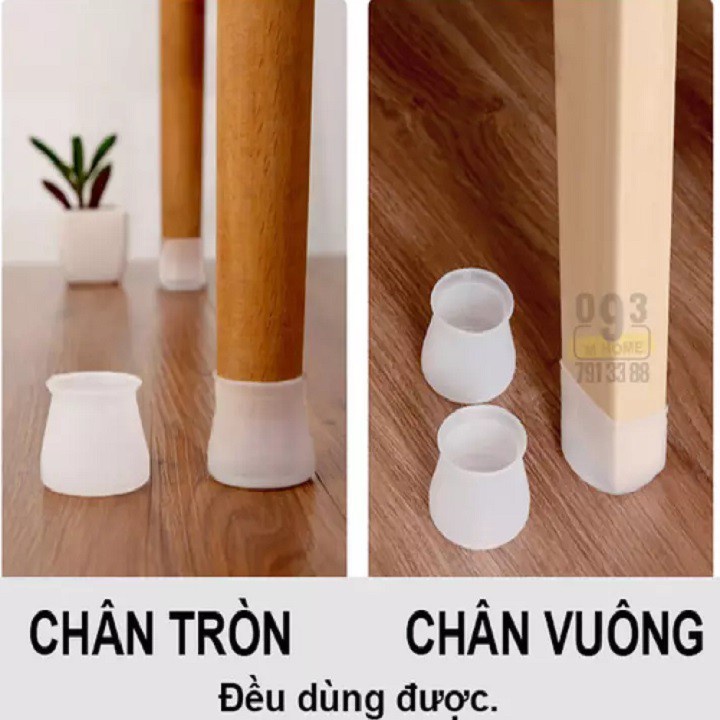 Bọc chân bàn ghế silicon chống trơn trầy xước