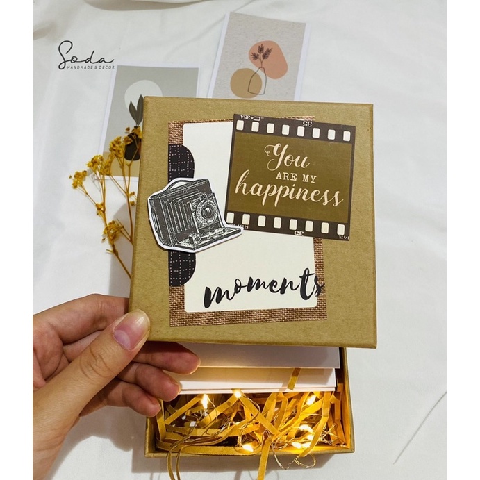 Hộp quà Love Box/ Hộp kéo ảnh Vintage