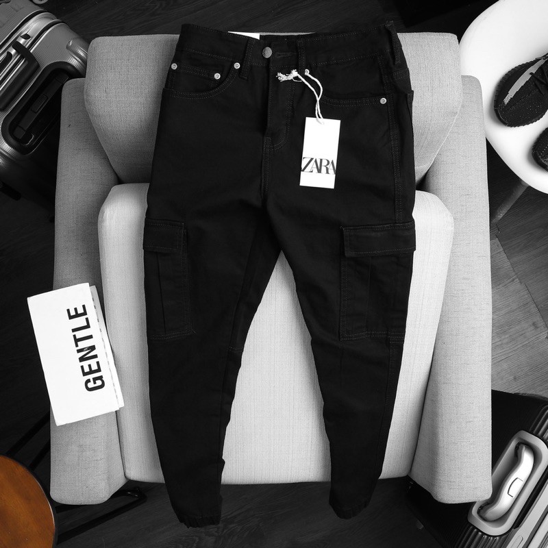 Quần jogger nam kaki túi hộp - vải co giãn - form slim cực đẹp