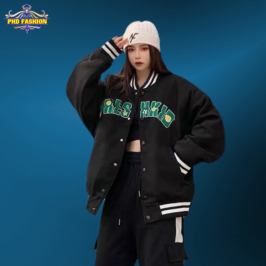 Áo bomber nam nữ chất dù 2 lớp cao cấp không bong tróc chất vải mịn không xù (màu đen), cam kết video kèm ảnh thật phd7 | BigBuy360 - bigbuy360.vn