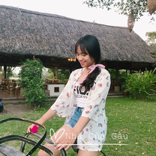 Kimono voan hoa đi biển mới nhất
