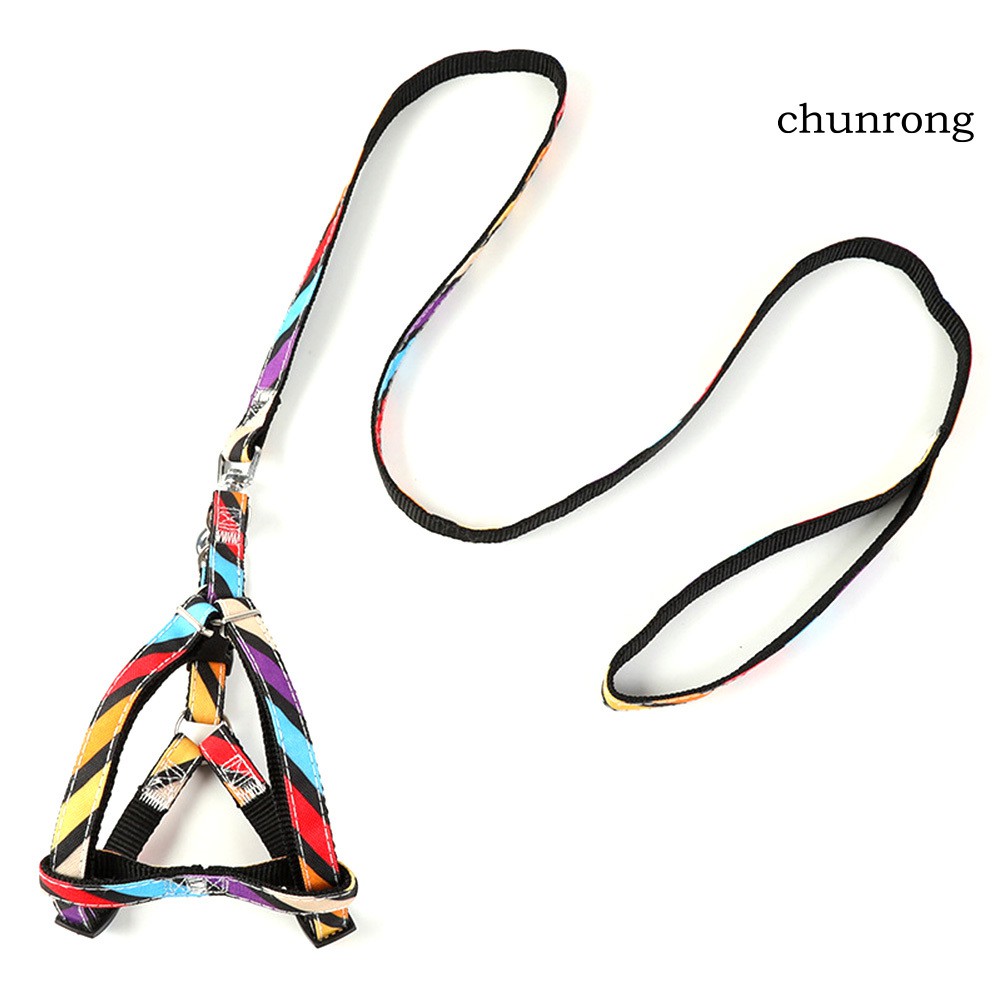 Cr Dây Dắt Thú Cưng Đi Dạo Bằng polyester Họa Tiết Hoạt Hình Dễ Điều Chỉnh
