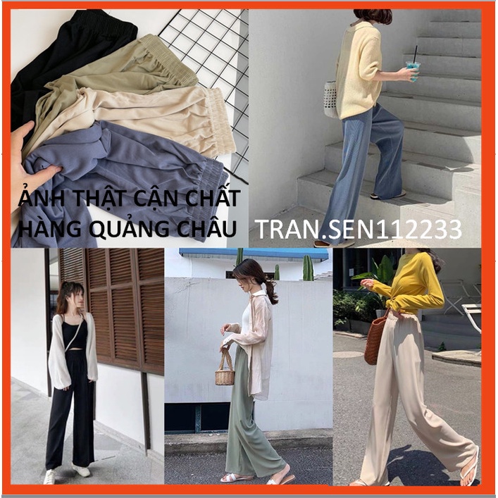 BÁN SỈ Quần Culottes ống suông rộng cực HOT hàng Quảng châu Q55