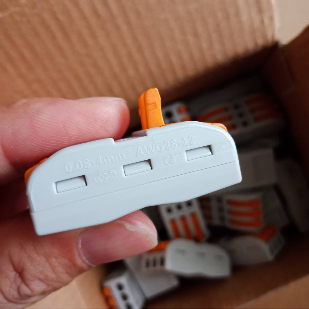 5 Cút Nối Dây Điện Nhanh SPL-2 SPL-3 0,08-2.5 (4) mm2 An Toàn - Linh Hoạt