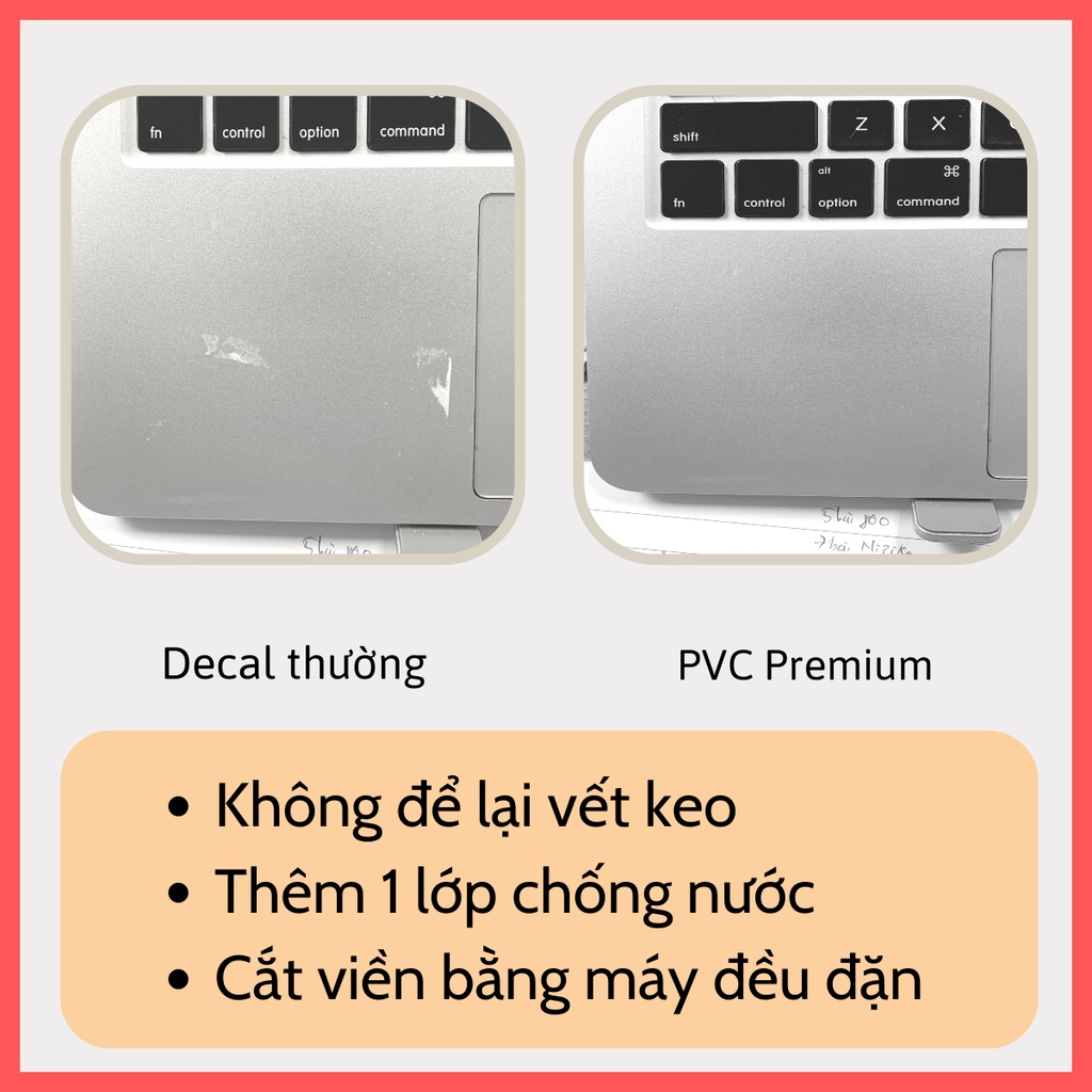 [V3] Miếng dán phím tắt Mác0S cho Mácbook | Sticker phím tắt| Không dính keo [ MagicWrapVN ]