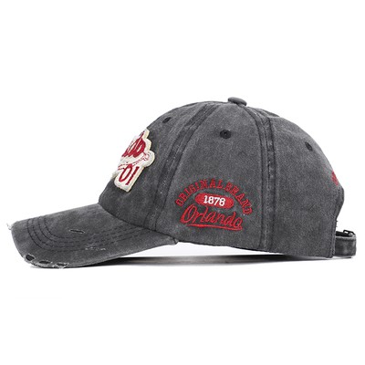 mũ bóng chày  nón lưỡi trai Mũ Lưỡi Trai Vải Cotton Thêu Chữ &quot;Orlando&quot; Có Thể Điều Chỉnh Kích Thước Thời Trang mũ lưỡi trai nam  mũ nữ
