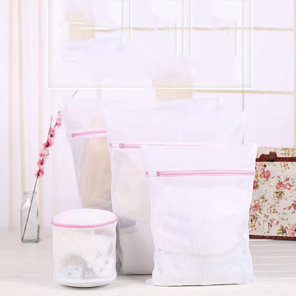 Túi Giặt Polyester Nhiều Kích Cỡ|Lưới Bảo Vệ Quần Áo Có Khóa Kéo Tiện Dụng