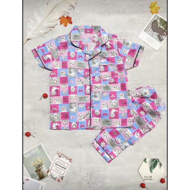 pijama tay cộc quần dài