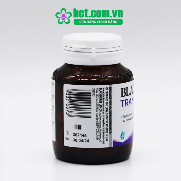 Viên Uống Blackmores Tranquil Night Hỗ Trợ Ngủ Ngon Cho Người Căng Thẳng Đầu Óc Lọ 60 Viên