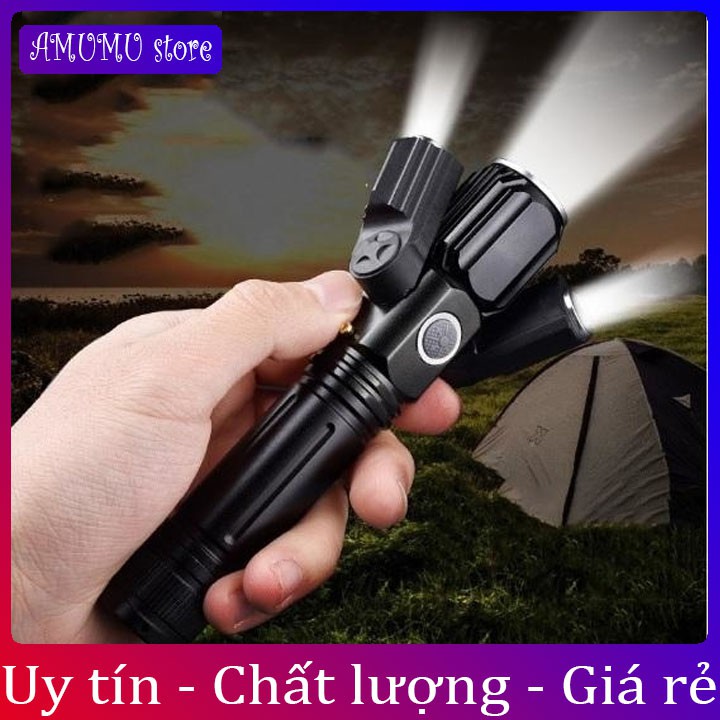 Đèn Pin Cầm Tay 3 Pha Siêu Sáng Xoay 360 Độ Tiện Dụng