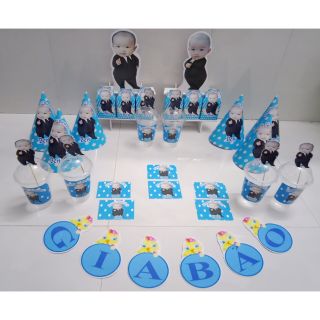 Combo phụ kiện trang trí sinh nhật cho bé chủ đề Boys baby