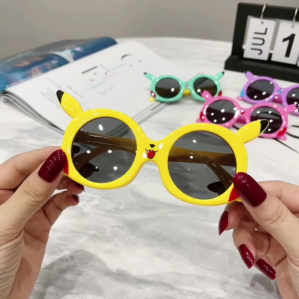 Mắt kính trẻ em chính hiệu Luxury Korea, kính râm trẻ em, kính mát bé trai bé gái, kính mắt tròn dành cho bé yêu