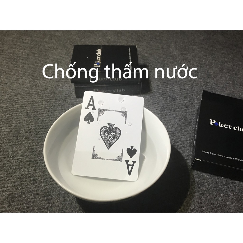 Bài nhựa Poker Club CAO CẤP không gẫy gấp, chống nước và đàn hồi tốt B-03 ( full ảnh thật )
