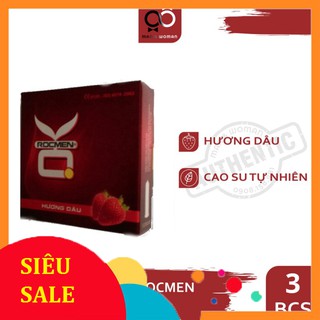 Bao cao su OK Rocmen Hương Dâu Hộp 3 cái CON017