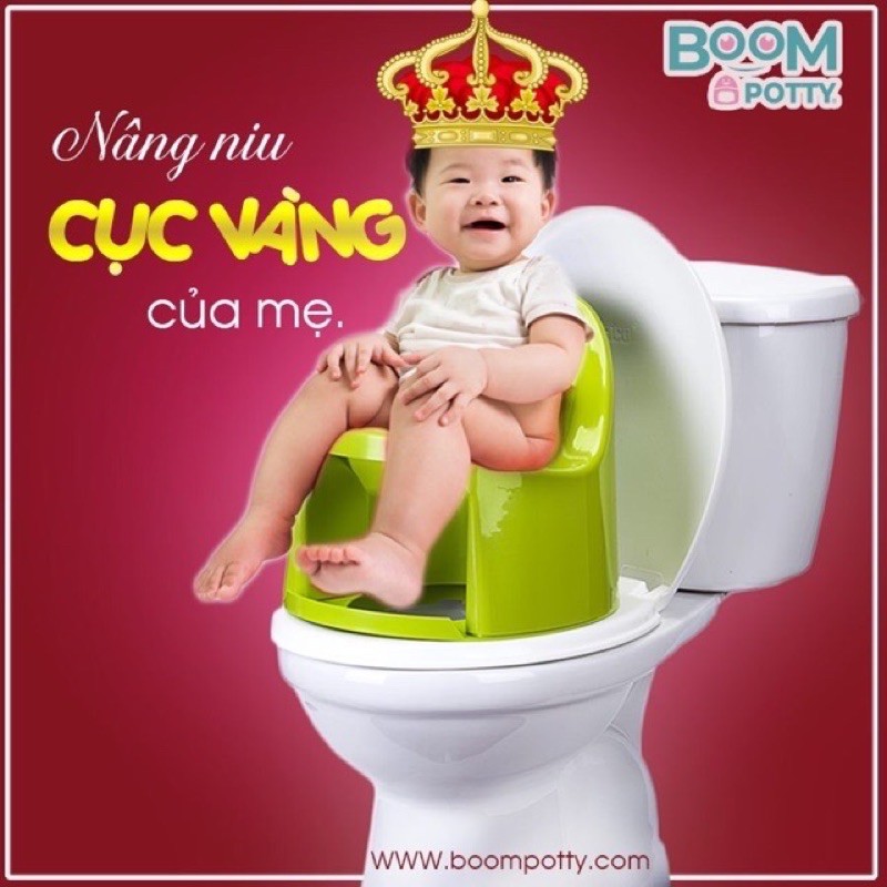 Bô rửa đa năng Boom Potty [Giúp việc vệ sinh của bé dễ dàng, sạch sẽ hơn cho bé từ 8 tháng