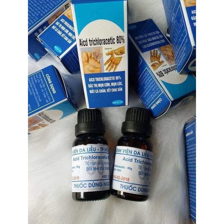 Dung dịch acid trichloracetic 80% 15ml loại bỏ các loại mụn cóc mụn cơm - ảnh sản phẩm 4