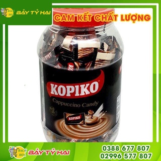 [Giá Sỉ] Hủ 200 Viên Kẹo Kopiko Vị Cà Phê Vị Sữa Và Kẹo Fres
