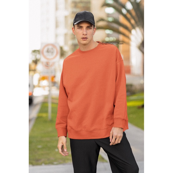 Sweater Unisex NONAME - Áo Nỉ Màu Trơn Tay Dài Form Rộng Oversize Localbrand TNC