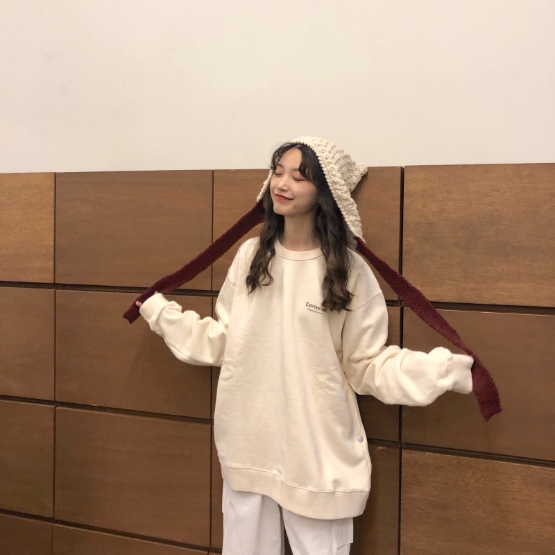 Mũ Len Dệt Kim Thủ Công Bảo Vệ Tai Kiểu Nhật Bản Thời Trang Thu Đông Cho Nữ