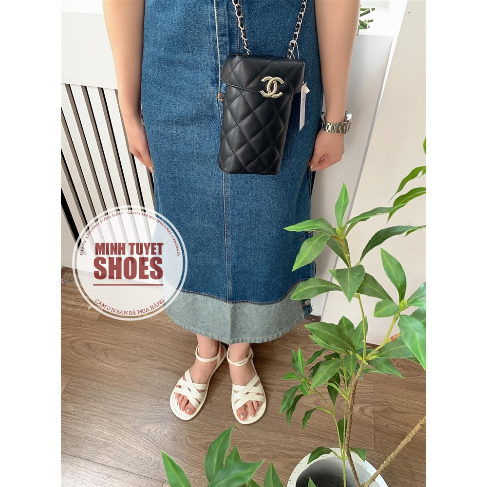 Giày sandal học sinh nữ minhtuyetshoes đế cao 2,5cm-3cm quai ngang chéo mẫu mới bền đẹp giá tốt