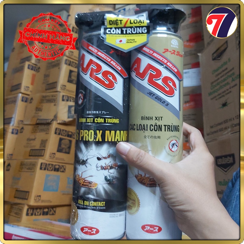 Bình xịt Côn Trùng ARS PRO.X MẠNH  & JET GOLD S 600ml - Thương hiệu số 1 Nhật Bản