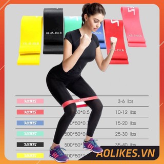 [Siêu Bền]Dây Kháng Lực Đàn Hồi Miniband Aolikes Set 4 dây