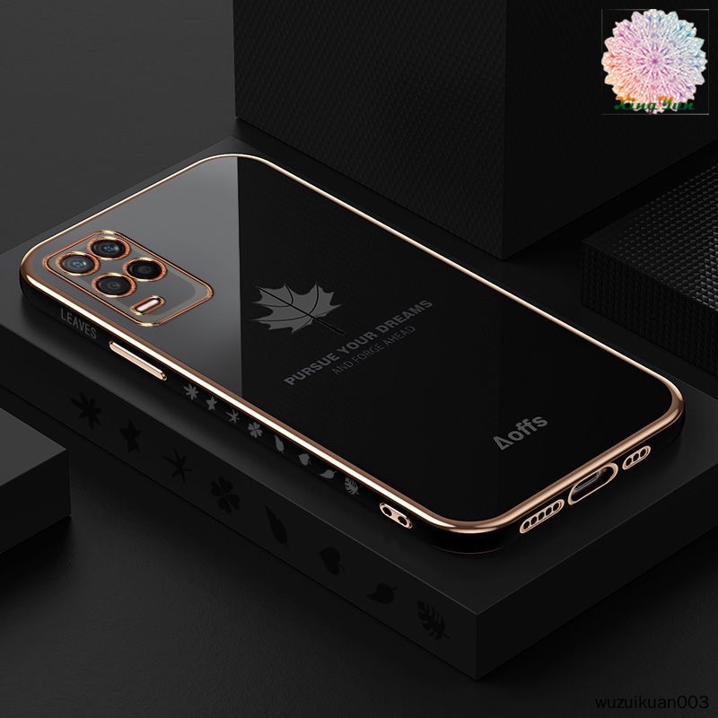 Ốp Điện Thoại Mềm Họa Tiết Lá Phong Cho OPPO Realme C15 C25 C12 C11 2021 Realme5 5i 6i C3 5s Realme7i C17 C20 C11 2020 8 8pro