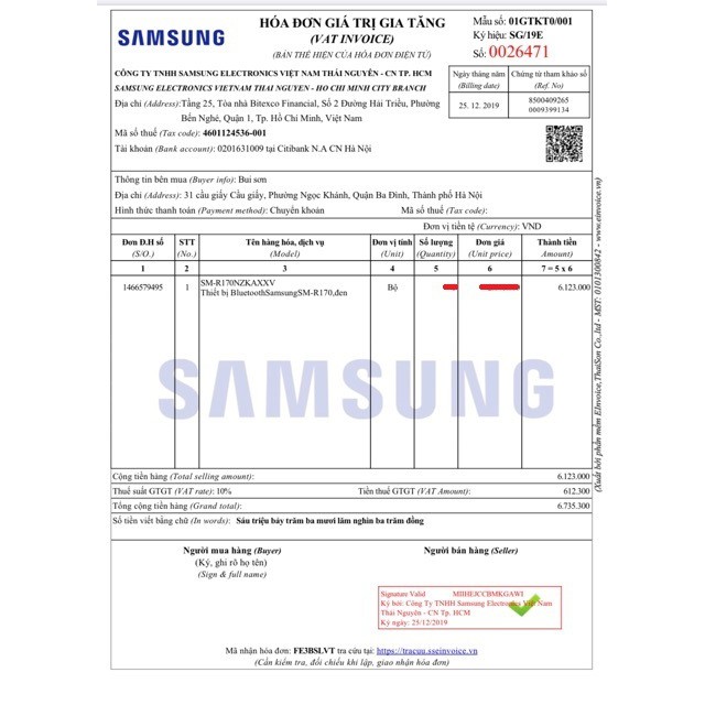 Tai nghe Bluetooth Galaxy Buds 🏡Freeship🏡 Tai nghe không dây