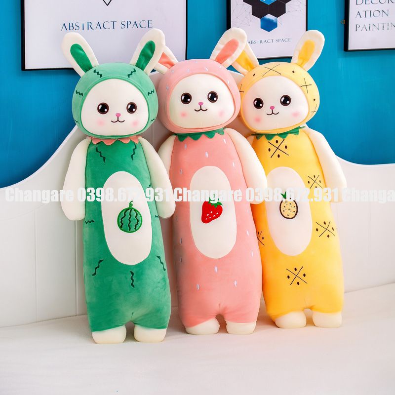 Gối ôm cho bé hình thú vừa đáng yêu lại còn siêu mềm thỏ dưa hấu-thỏ dứa