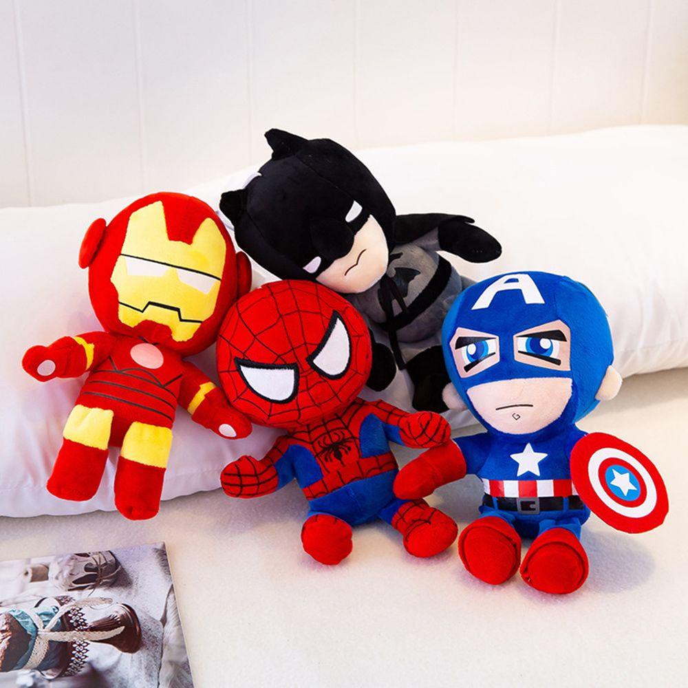 Búp Bê Nhồi Bông Hình Captain America 27cm Màu Cầu Vồng