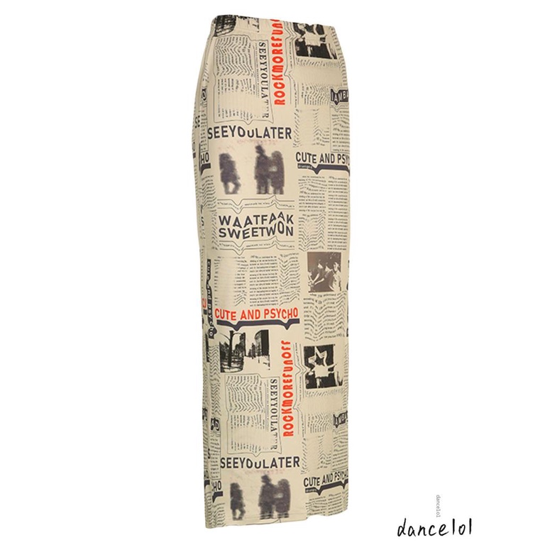 Chân Váy Eo Cao Dài Đến Mắt Cá Chân In Họa Tiết Báo Đốm Nhảy Múa Cho Nữ Mã 1