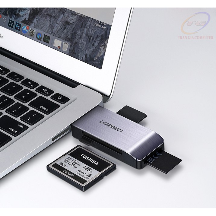 Đầu đọc thẻ USB 3.0 hỗ trợ SD/TF/CF/MS chính hãng Ugreen 50541